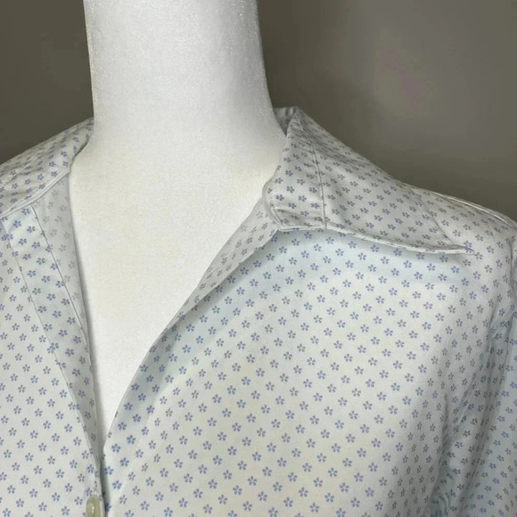 Lands End No Iron Pinpoint Oxford Shirt - Picture 7 of 10